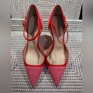 J. Crew Suede Two Tone Heels Size 8 Never Worn
